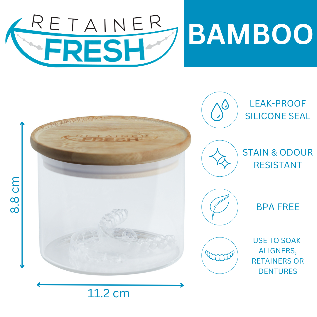 Retainer Bath with Bamboo Lid by Retainer Fresh