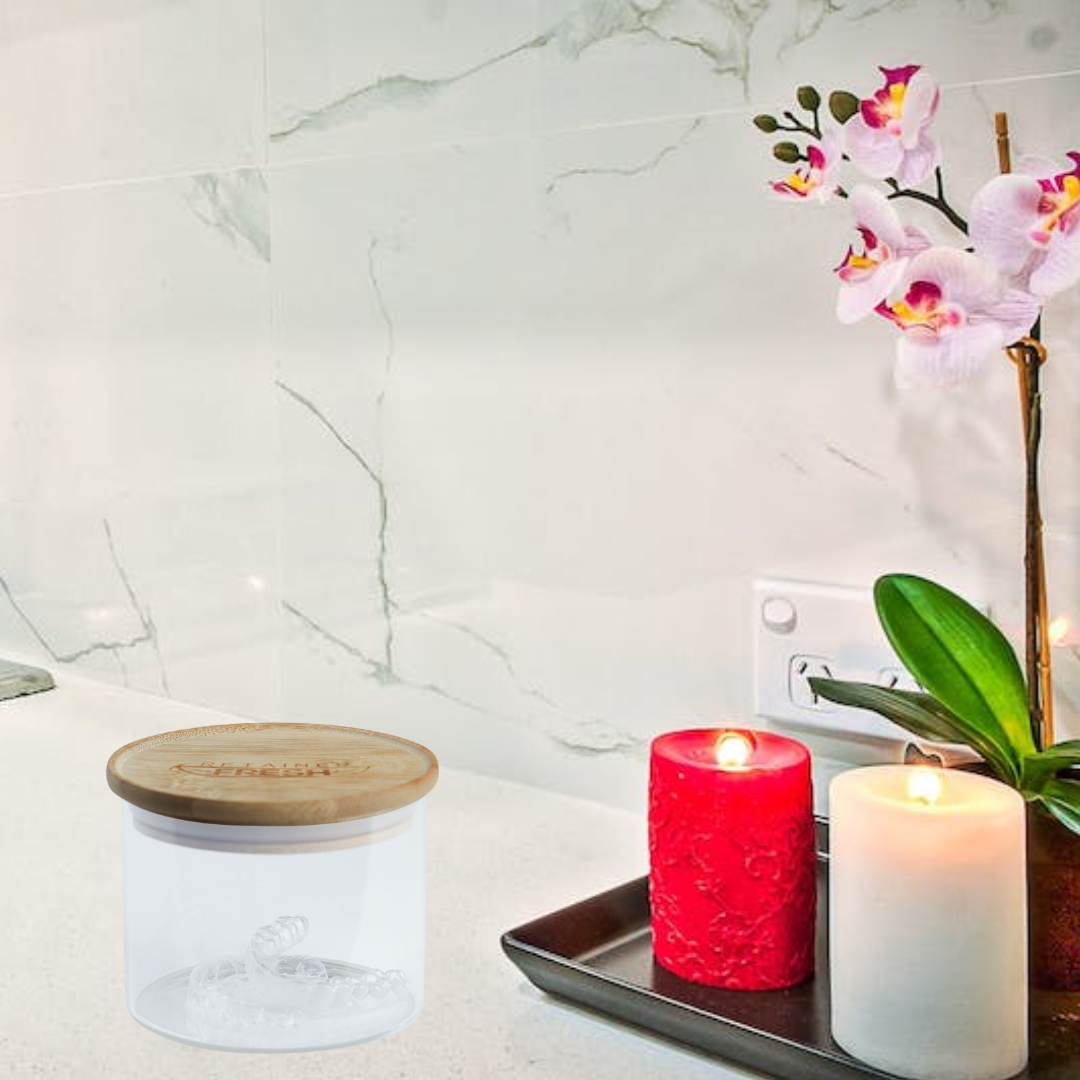 Retainer Bath with Bamboo Lid by Retainer Fresh