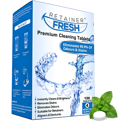 Retainer-Reinigungstabletten 4 Monate Lieferung 120 Tabletten von Retainer Fresh