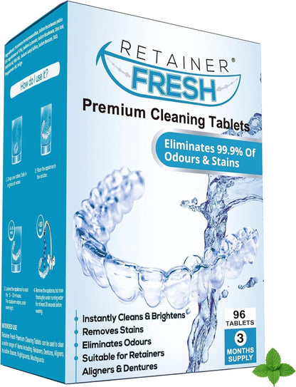 Retainer Fresh Retainer Cleaner Tablets 4 Month Supply 120 Tablets