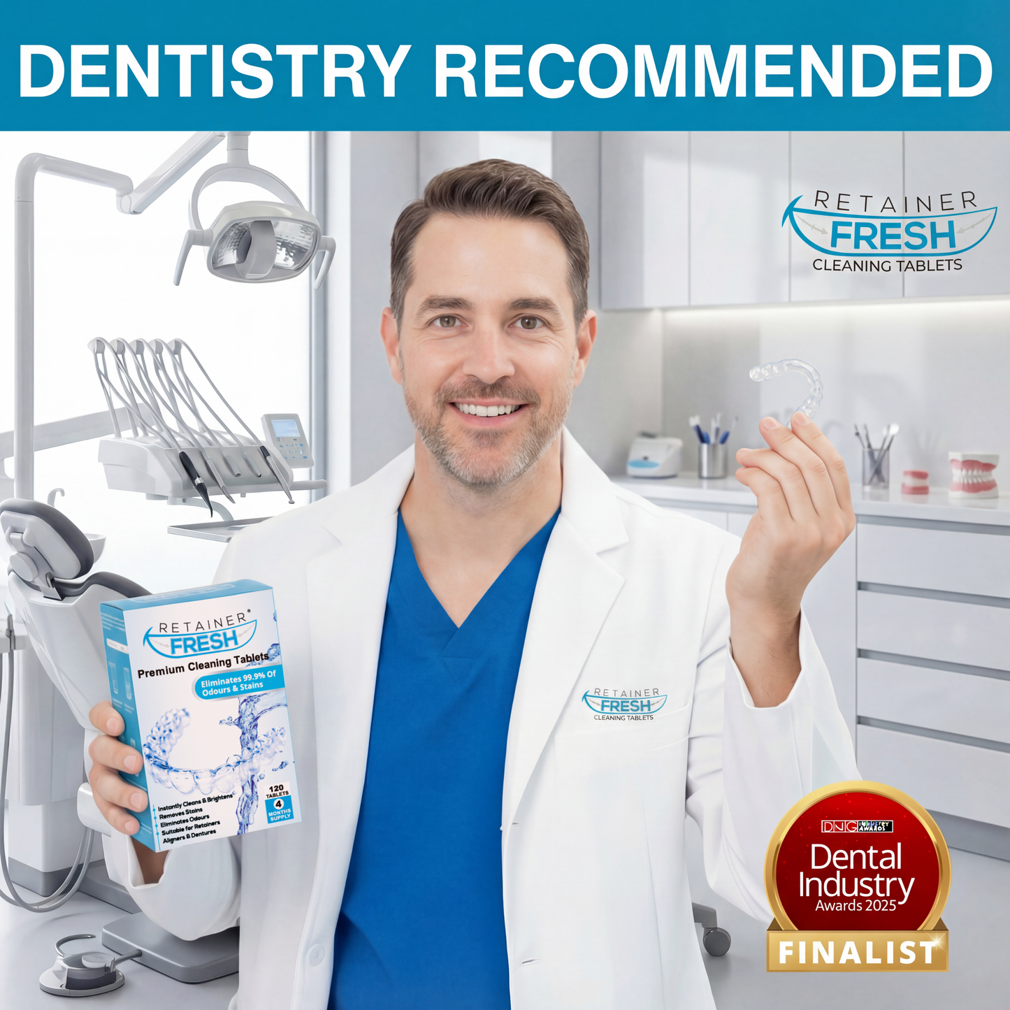 Retainer Cleaner Tablets 4 Month Supply 120 Tablets Retainer Fresh