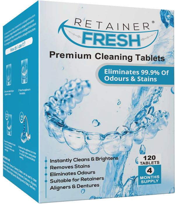 Retainer Cleaner Tablets 4 Month Supply 120 Tablets Retainer Fresh