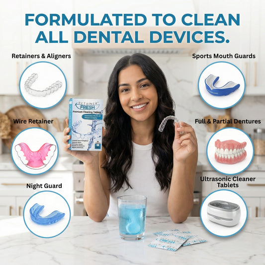 Compresse Retainer Cleaner Fornitura per 1 mese 36 compresse Retainer Fresh