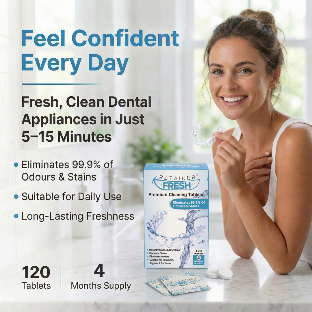 Retainer Fresh Retainer Cleaner Tablets 4 Month Supply 120 Tablets